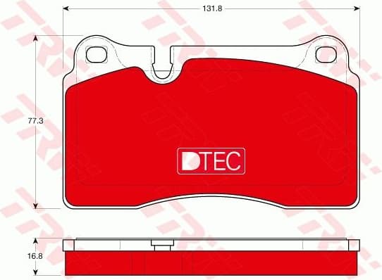 Brake Pad Set, disc brake DTEC COTEC GDB1670DTE