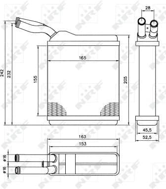 Heat Exchanger, interior heating 52134