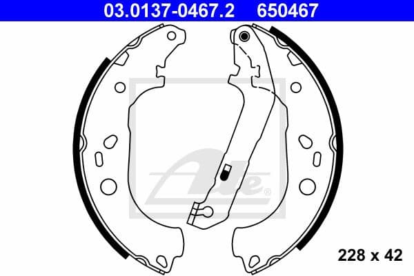 Brake Shoe Set 03.0137-0467.2