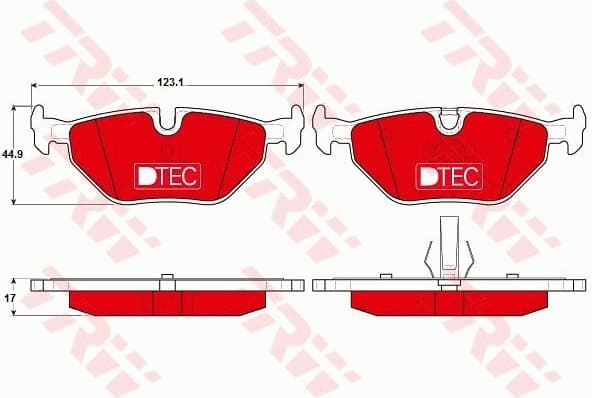 Brake Pad Set, disc brake DTEC COTEC GDB1344DTE