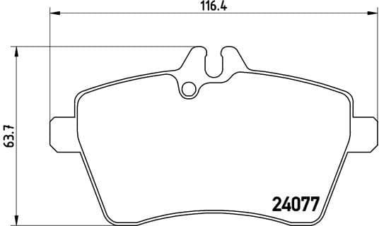 Brake pads front, Top Quality P50056
