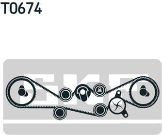 Water Pump & Timing Belt Kit VKMC 98109 - image 2