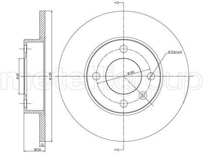 Brake discs kit front (2pcs) 23-0054