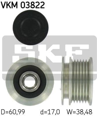 Alternator Freewheel Clutch VKM 03822