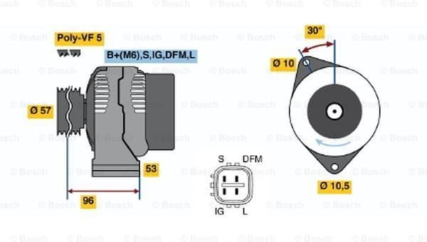 Alternator 0986049221