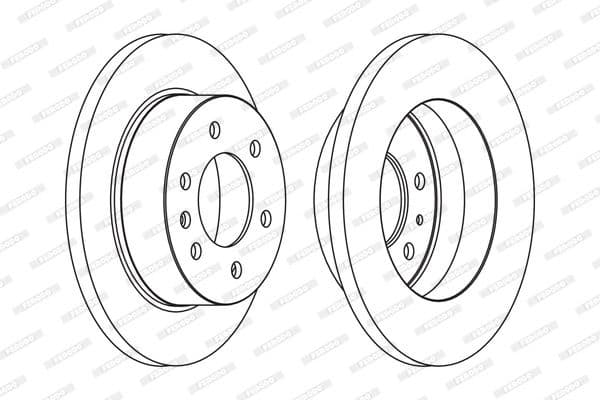 Brake disc, 1pcs REAR, Top Quality FCR311A - image 2