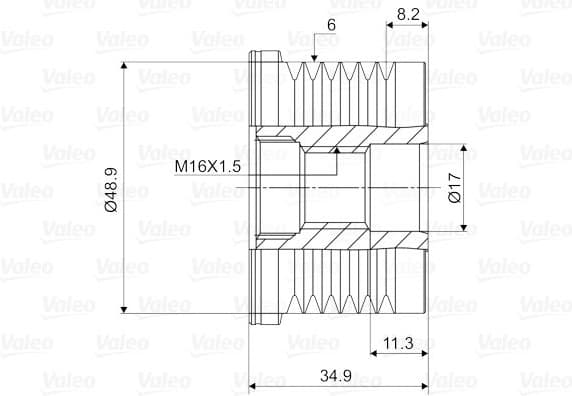 Alternator Freewheel Clutch VALEO NEW SPARE PART 588067 - image 2