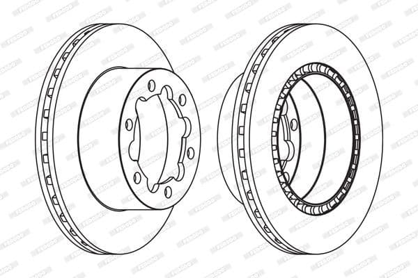 Brake disc, 1pcs REAR, Top Quality FCR312A - image 2