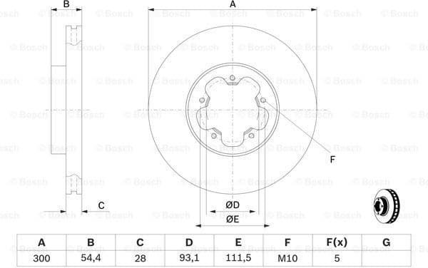 Brake Disc 0986479307 - image 5