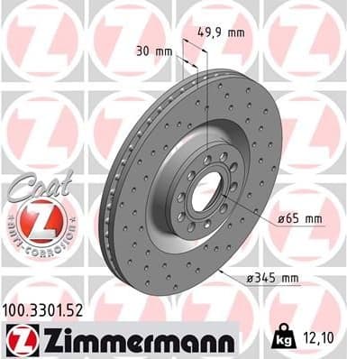 Brake Disc SPORT BRAKE DISC Z 100.3301.52