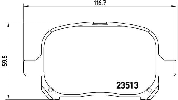 Brake Pad Set, disc brake PRIME LINE P83040