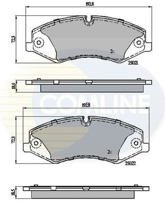 Brake pads front CBP02030
