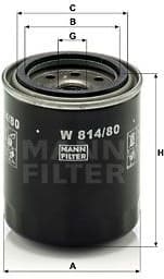 Oil Filter W814/80