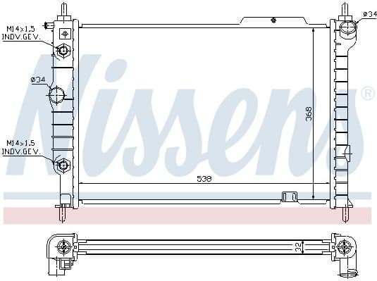 Radiator, engine cooling 63061 - image 2