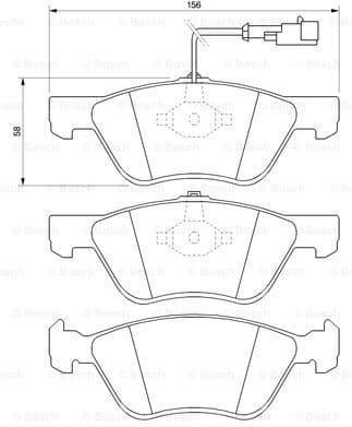 Brake Pad Set, disc brake 0986424578 - image 7
