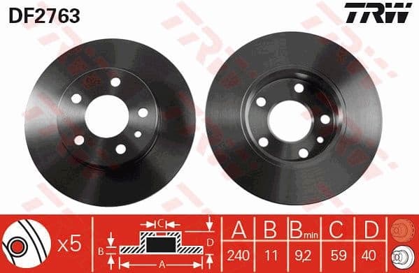 Brake Disc DF2763