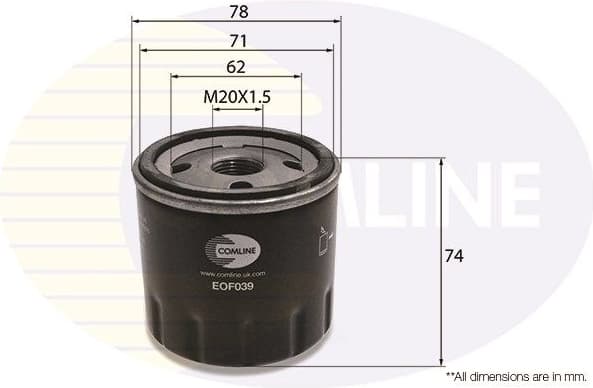 Filter oil EOF039 - image 2