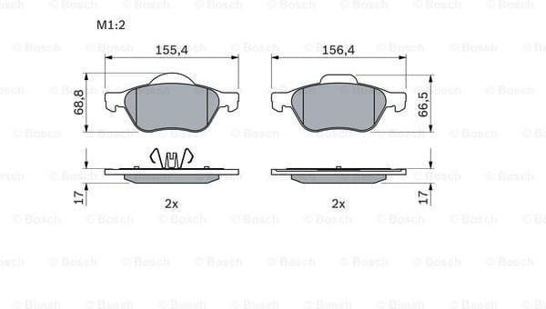 Brake Pad Set, disc brake 0986494439 - image 7