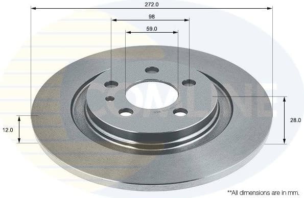 Brake discs kit rear, (2pcs) ADC1547 - image 2