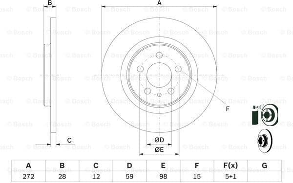 Brake Disc 0986479064 - image 5