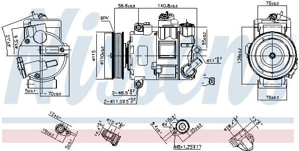 Compressor, air conditioning ** FIRST FIT ** 890632