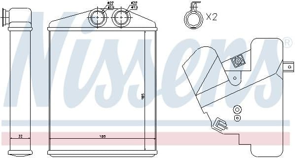 Heat Exchanger, interior heating ** FIRST FIT ** 73377 - image 2