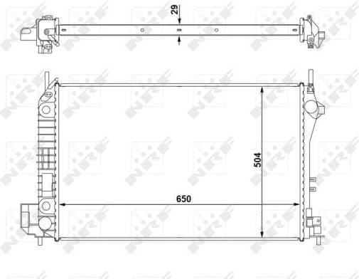 Radiator, engine cooling EASY FIT 58294