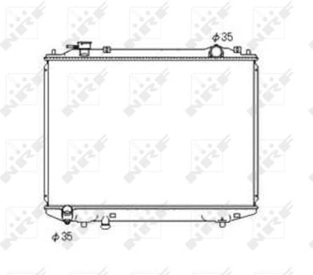 Radiator, engine cooling EASY FIT 53567
