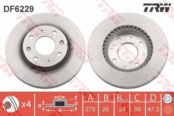 Brake Disc DF6229