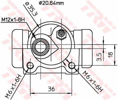 Wheel Brake Cylinder BWF166 - image 2