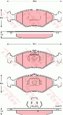 Brake Pad Set, disc brake GDB1533
