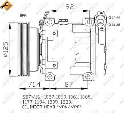 Compressor, air conditioning EASY FIT 32742
