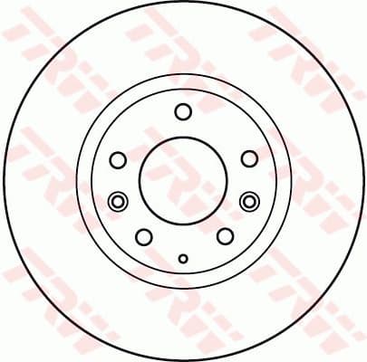 Brake Disc TRW SINGLE DF4974S - image 2