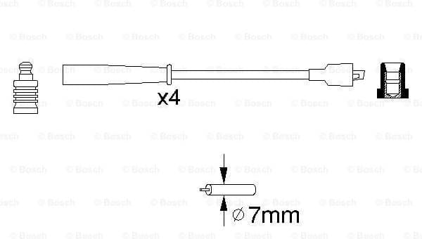 Ignition Cable Kit 0986356716 - image 5