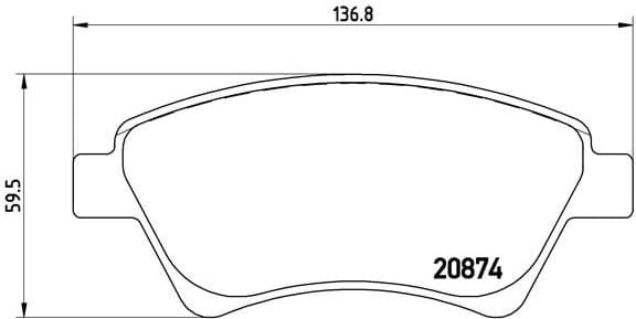 Brake Pad Set, disc brake PRIME LINE P68034