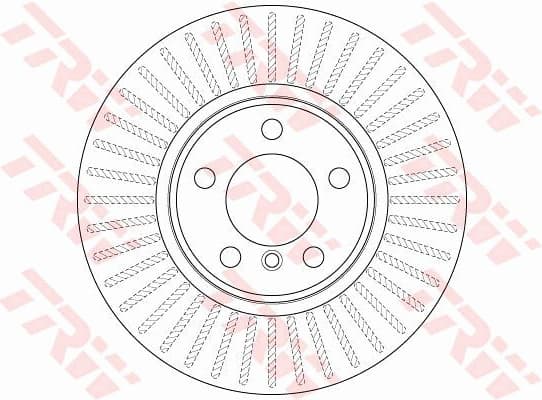 Brake discs kit front (2pcs), Top Quality DF8050 - image 2