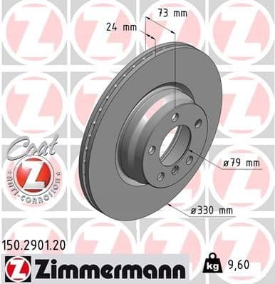 Brake Disc COAT Z 150.2901.20