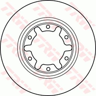 Brake Disc TRW SINGLE DF7305S - image 2