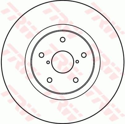 Brake Disc TRW SINGLE DF4930S - image 2