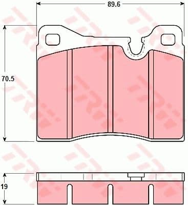 Brake Pad Set, disc brake GDB261