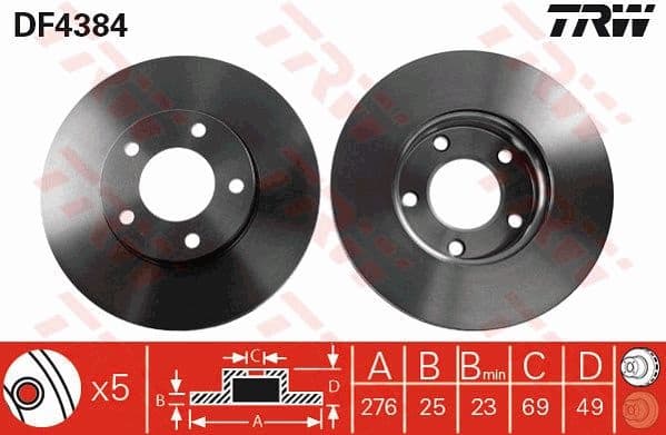Brake Disc DF4384