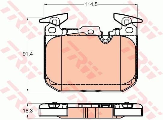Brake Pad Set, disc brake GDB2031