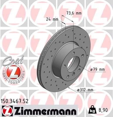 Brake Disc SPORT BRAKE DISC Z 150.3467.52