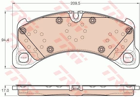 Brake Pad Set, disc brake COTEC GDB2004