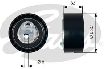 Tensioner Pulley, timing belt PowerGrip™ T43035