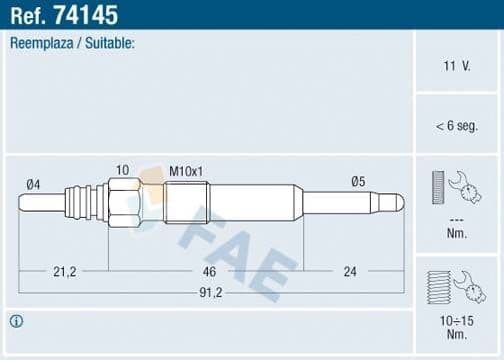 Glow Plug 74145