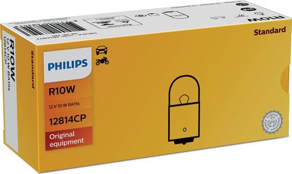Lemputė 12V 10W BA15s - 12814CP (PHILIPS) - Autoera - image 2