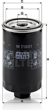 Filter oil W719/21