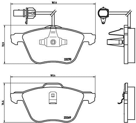Brake Pad Set, disc brake PRIME LINE P85061