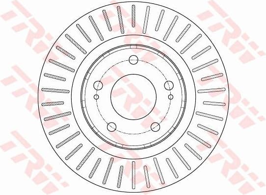 Brake discs kit front (2pcs), Top Quality DF6174 - image 4